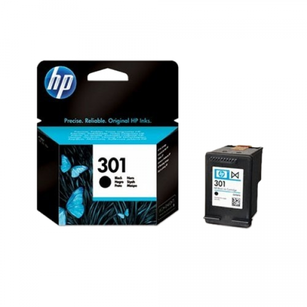 HP 301 tintes kasetne orģinālā melns CH561EE