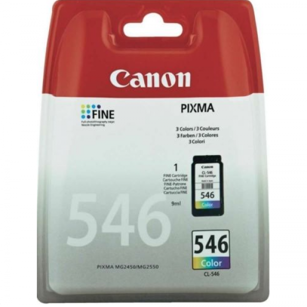 CL-546 tintes kasetne orģinālā krāsainā CANON 8289B001