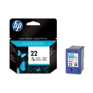 HP 22 tintes kasetne orģinālā krāsainā C9352AE