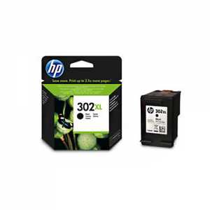 HP 302XL melna oriģ. tintes kasetne F6U68AE