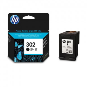 HP 302 tintes kasetne orģinālā melna F6U66AE
